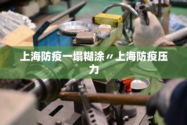 上海防疫一塌糊涂〃上海防疫压力