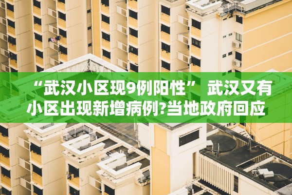 “武汉小区现9例阳性” 武汉又有小区出现新增病例?当地政府回应？