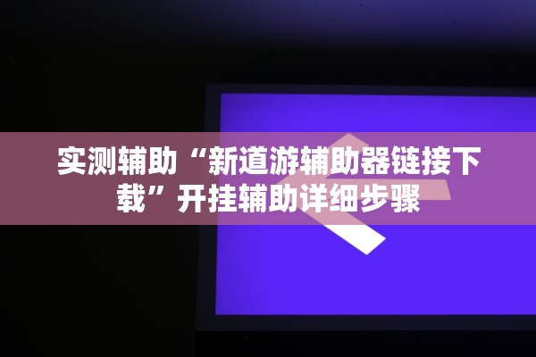 实测辅助“新道游辅助器链接下载	”开挂辅助详细步骤