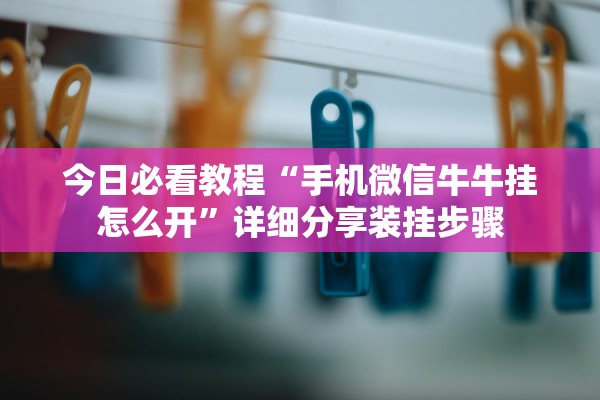 今日必看教程“手机微信牛牛挂怎么开”详细分享装挂步骤