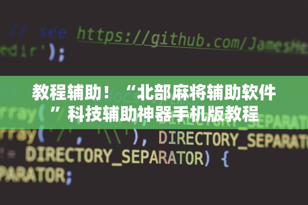 教程辅助！“北部麻将辅助软件”科技辅助神器手机版教程