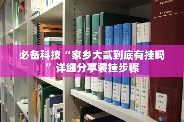 必备科技“家乡大贰到底有挂吗”详细分享装挂步骤