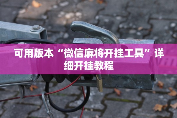 可用版本“微信麻将开挂工具”详细开挂教程