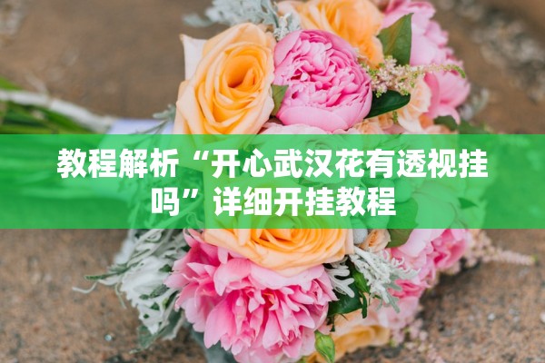 教程解析“开心武汉花有透视挂吗	”详细开挂教程