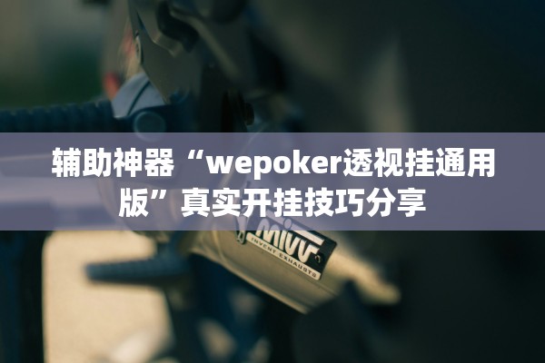 辅助神器“wepoker透视挂通用版”真实开挂技巧分享