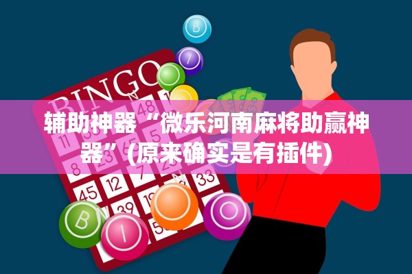 辅助神器“微乐河南麻将助赢神器”(原来确实是有插件)