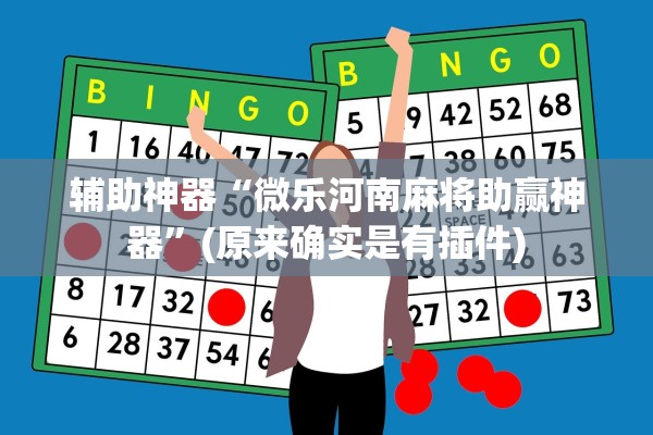 辅助神器“微乐河南麻将助赢神器”(原来确实是有插件)