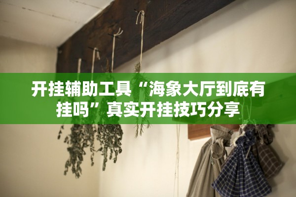 开挂辅助工具“海象大厅到底有挂吗”真实开挂技巧分享