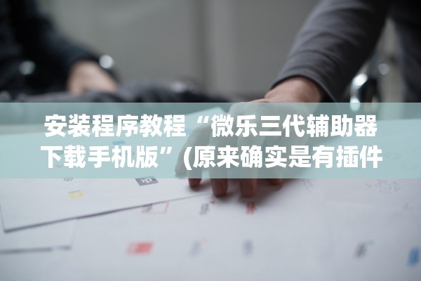 安装程序教程“微乐三代辅助器下载手机版”(原来确实是有插件)