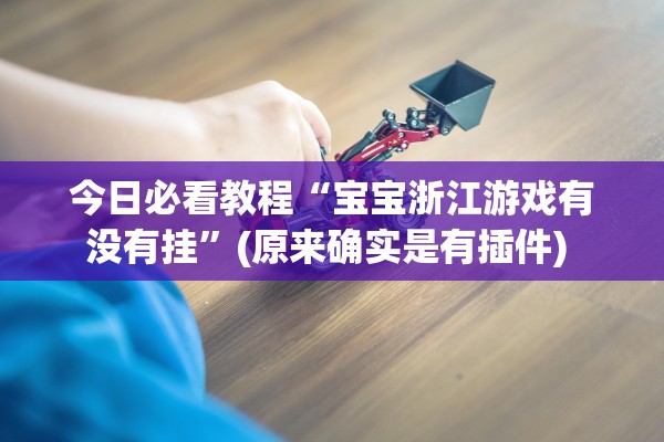 今日必看教程“宝宝浙江游戏有没有挂”(原来确实是有插件) 