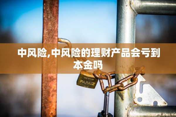 中风险,中风险的理财产品会亏到本金吗