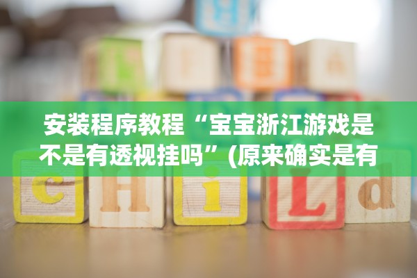 安装程序教程“宝宝浙江游戏是不是有透视挂吗”(原来确实是有插件)