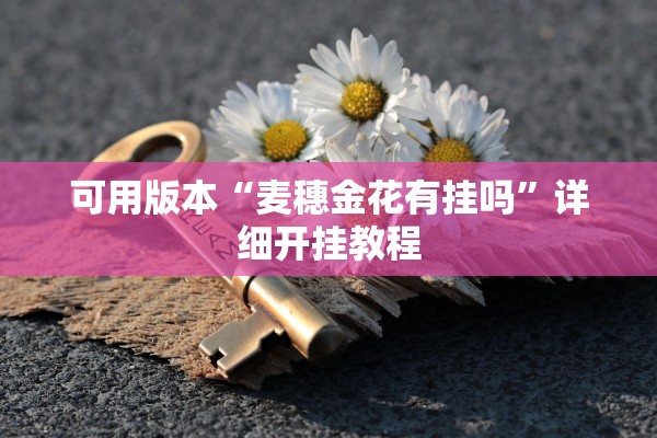 可用版本“麦穗金花有挂吗”详细开挂教程