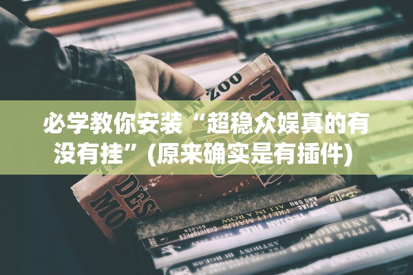 必学教你安装“超稳众娱真的有没有挂”(原来确实是有插件) 