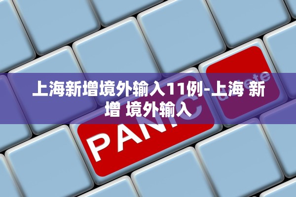 上海新增境外输入11例-上海 新增 境外输入