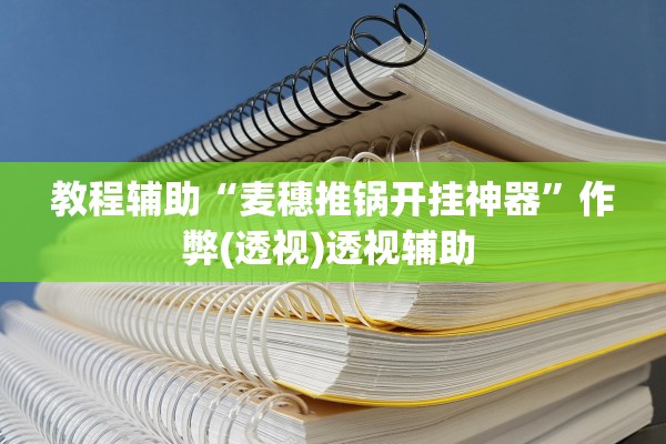 教程辅助“麦穗推锅开挂神器	”作弊(透视)透视辅助 