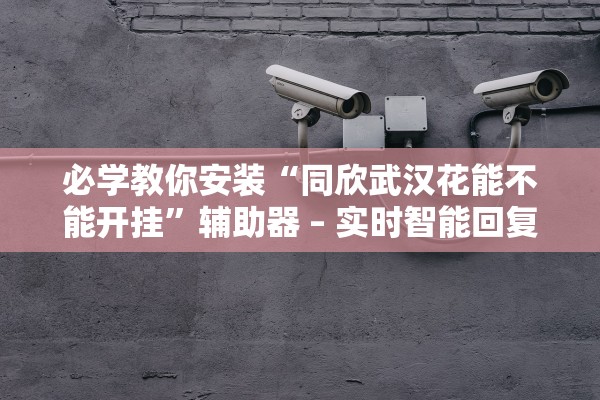 必学教你安装“同欣武汉花能不能开挂”辅助器 – 实时智能回复