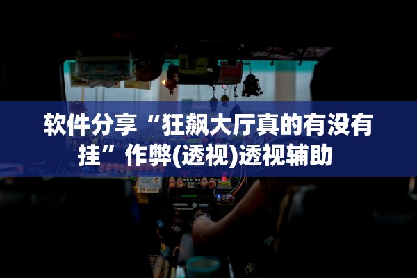 软件分享“狂飙大厅真的有没有挂”作弊(透视)透视辅助 