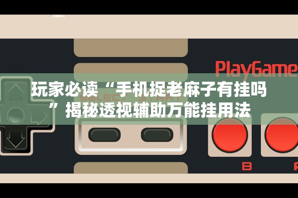 玩家必读“手机捉老麻子有挂吗”揭秘透视辅助万能挂用法