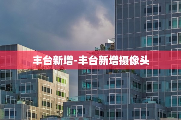 丰台新增-丰台新增摄像头