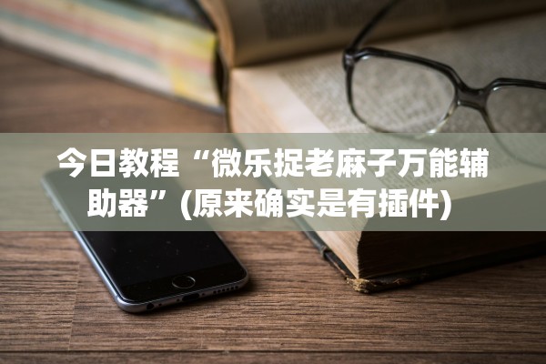 今日教程“微乐捉老麻子万能辅助器”(原来确实是有插件) 