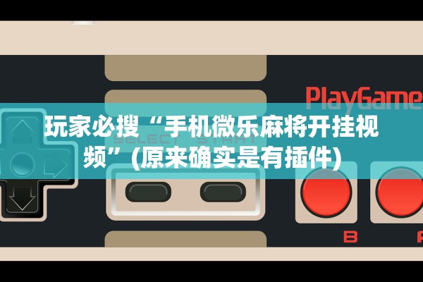 玩家必搜“手机微乐麻将开挂视频”(原来确实是有插件)