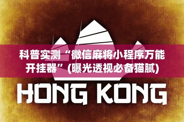 科普实测“微信麻将小程序万能开挂器”(曝光透视必备猫腻)