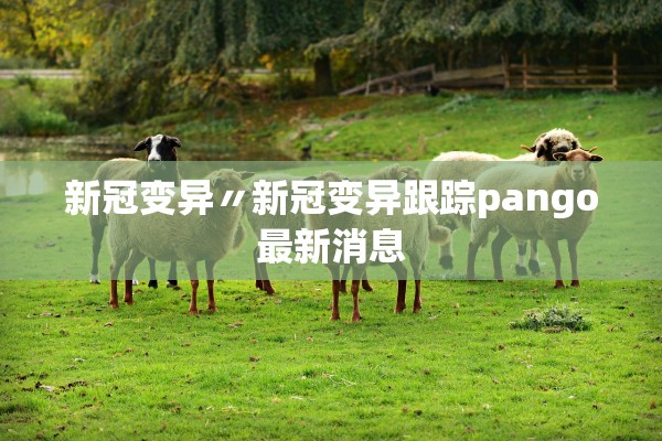 新冠变异〃新冠变异跟踪pango最新消息