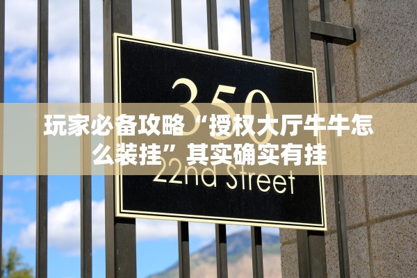 玩家必备攻略“授权大厅牛牛怎么装挂”其实确实有挂