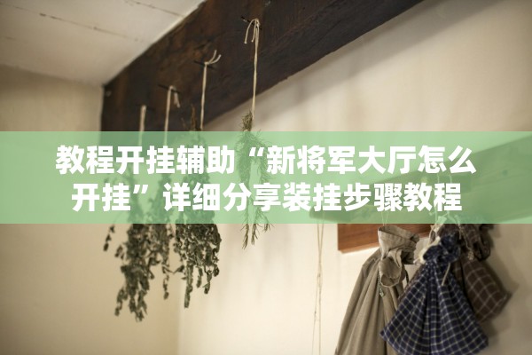 教程开挂辅助“新将军大厅怎么开挂	”详细分享装挂步骤教程