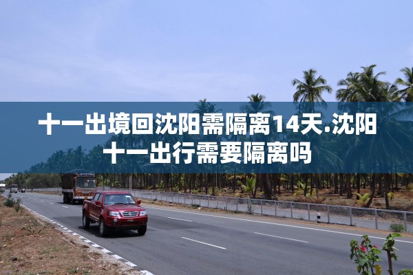 十一出境回沈阳需隔离14天.沈阳十一出行需要隔离吗