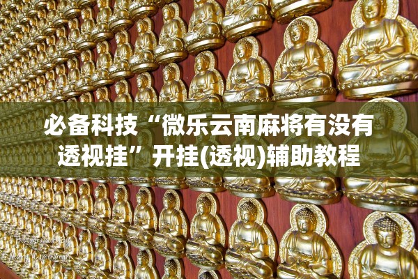 必备科技“微乐云南麻将有没有透视挂”开挂(透视)辅助教程