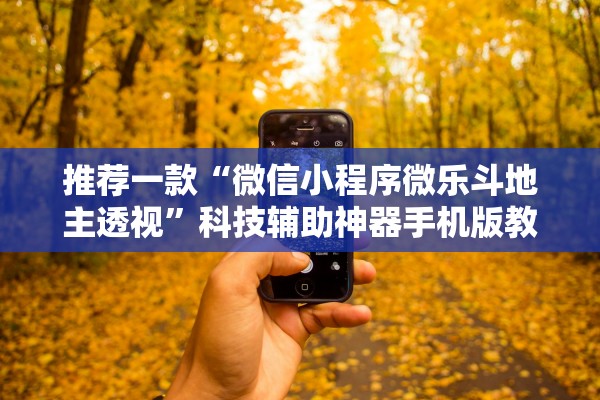 推荐一款“微信小程序微乐斗地主透视”科技辅助神器手机版教程