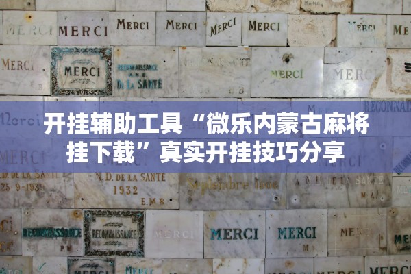 开挂辅助工具“微乐内蒙古麻将挂下载”真实开挂技巧分享