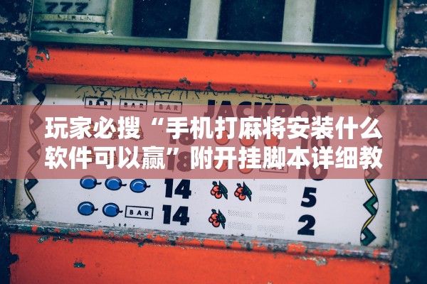 玩家必搜“手机打麻将安装什么软件可以赢	”附开挂脚本详细教程-知乎