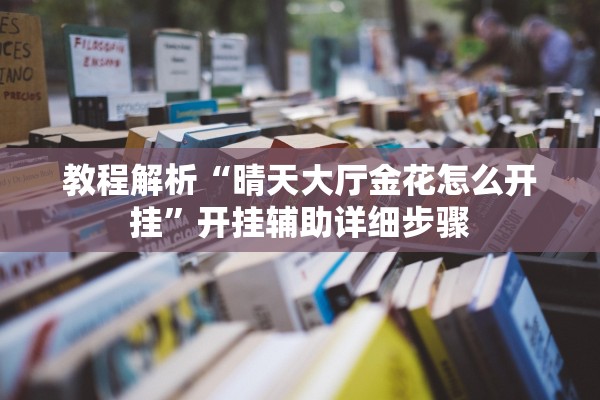 教程解析“晴天大厅金花怎么开挂”开挂辅助详细步骤