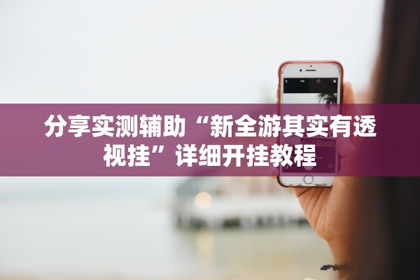 分享实测辅助“新全游其实有透视挂”详细开挂教程