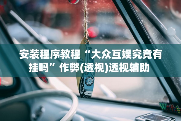 安装程序教程“大众互娱究竟有挂吗	”作弊(透视)透视辅助 