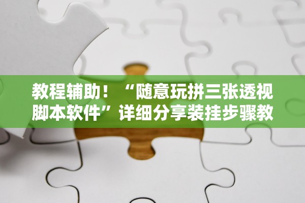 教程辅助！“随意玩拼三张透视脚本软件	”详细分享装挂步骤教程