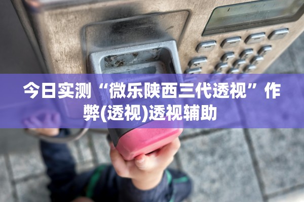 今日实测“微乐陕西三代透视”作弊(透视)透视辅助 