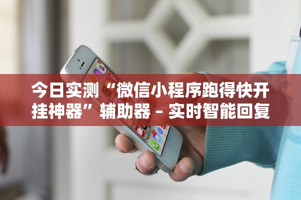 今日实测“微信小程序跑得快开挂神器”辅助器 – 实时智能回复