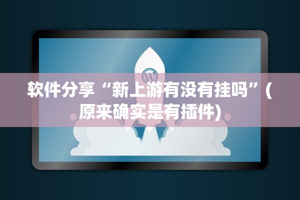 软件分享“新上游有没有挂吗”(原来确实是有插件)