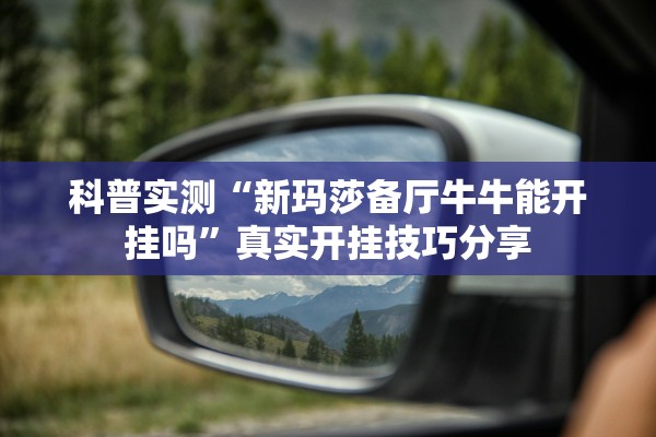 科普实测“新玛莎备厅牛牛能开挂吗”真实开挂技巧分享
