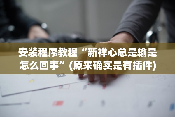 安装程序教程“新祥心总是输是怎么回事”(原来确实是有插件)