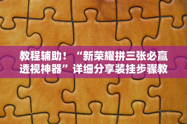 教程辅助！“新荣耀拼三张必赢透视神器	”详细分享装挂步骤教程
