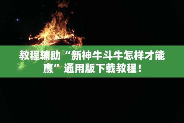 教程辅助“新神牛斗牛怎样才能赢”通用版下载教程！