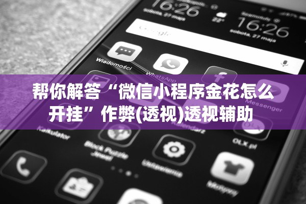 帮你解答“微信小程序金花怎么开挂”作弊(透视)透视辅助 