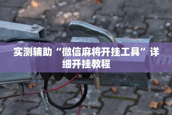 实测辅助“微信麻将开挂工具”详细开挂教程