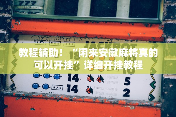 教程辅助！“闲来安徽麻将真的可以开挂”详细开挂教程