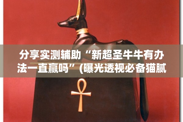 分享实测辅助“新超圣牛牛有办法一直赢吗	”(曝光透视必备猫腻)